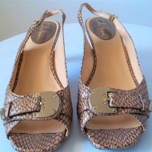 Cole Haan Snake Skin Sling Back Women's Shoes